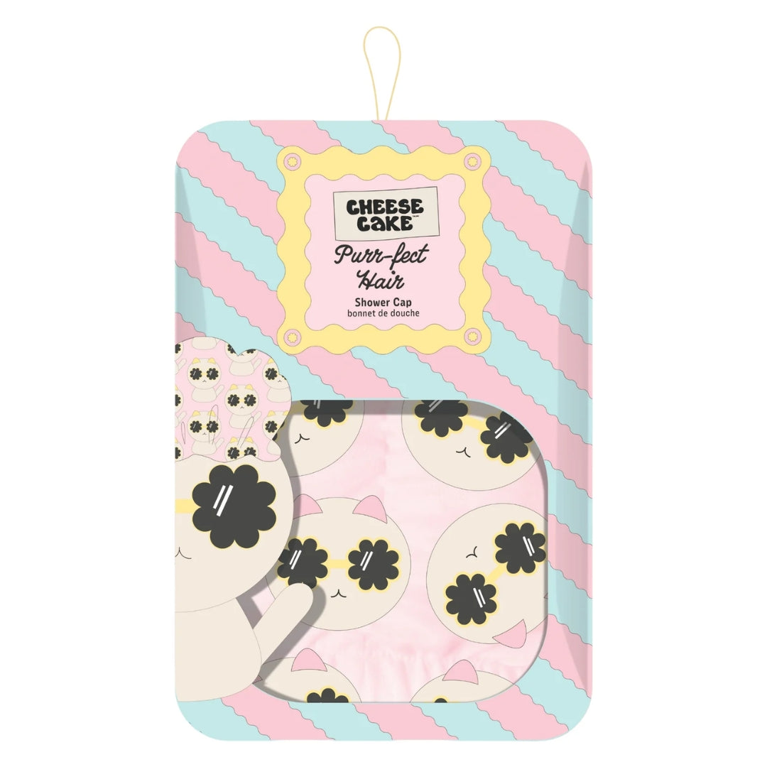 Shower Cap | Pink Cat