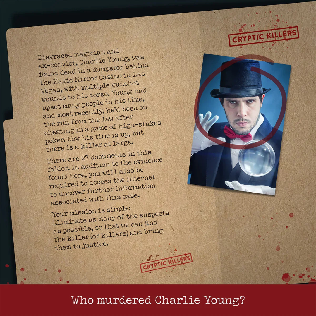 Cryptic Killers | Murder At The Magic Mirror Casino
