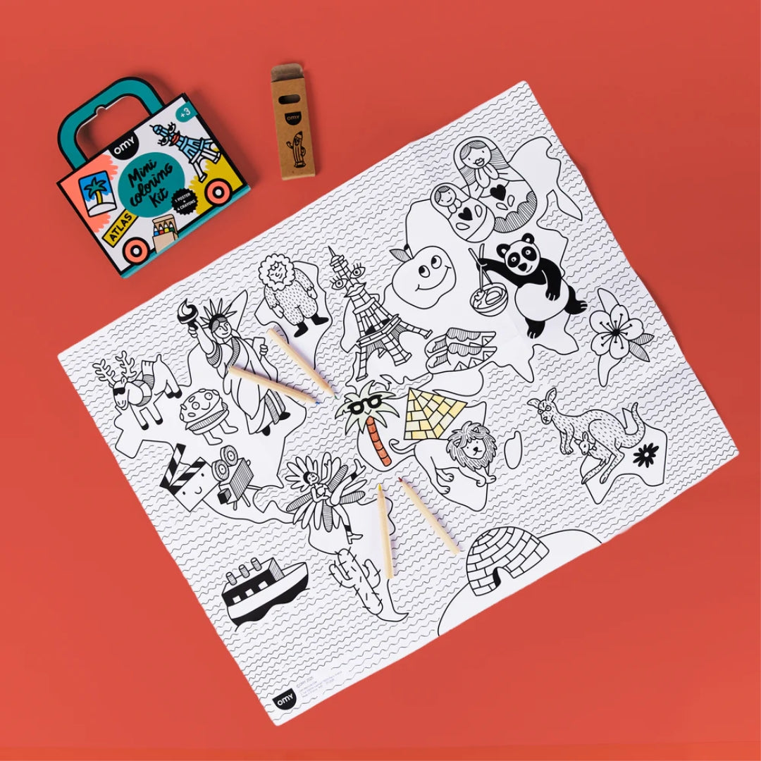 OMY Mini Coloring Kit | Atlas