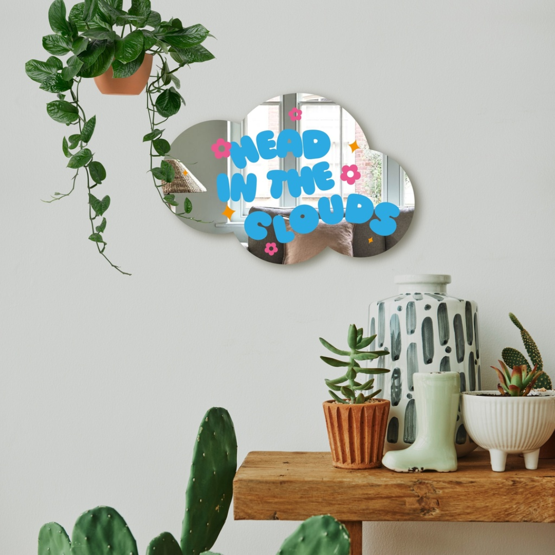 Printed Mirror | Head In The Clouds
