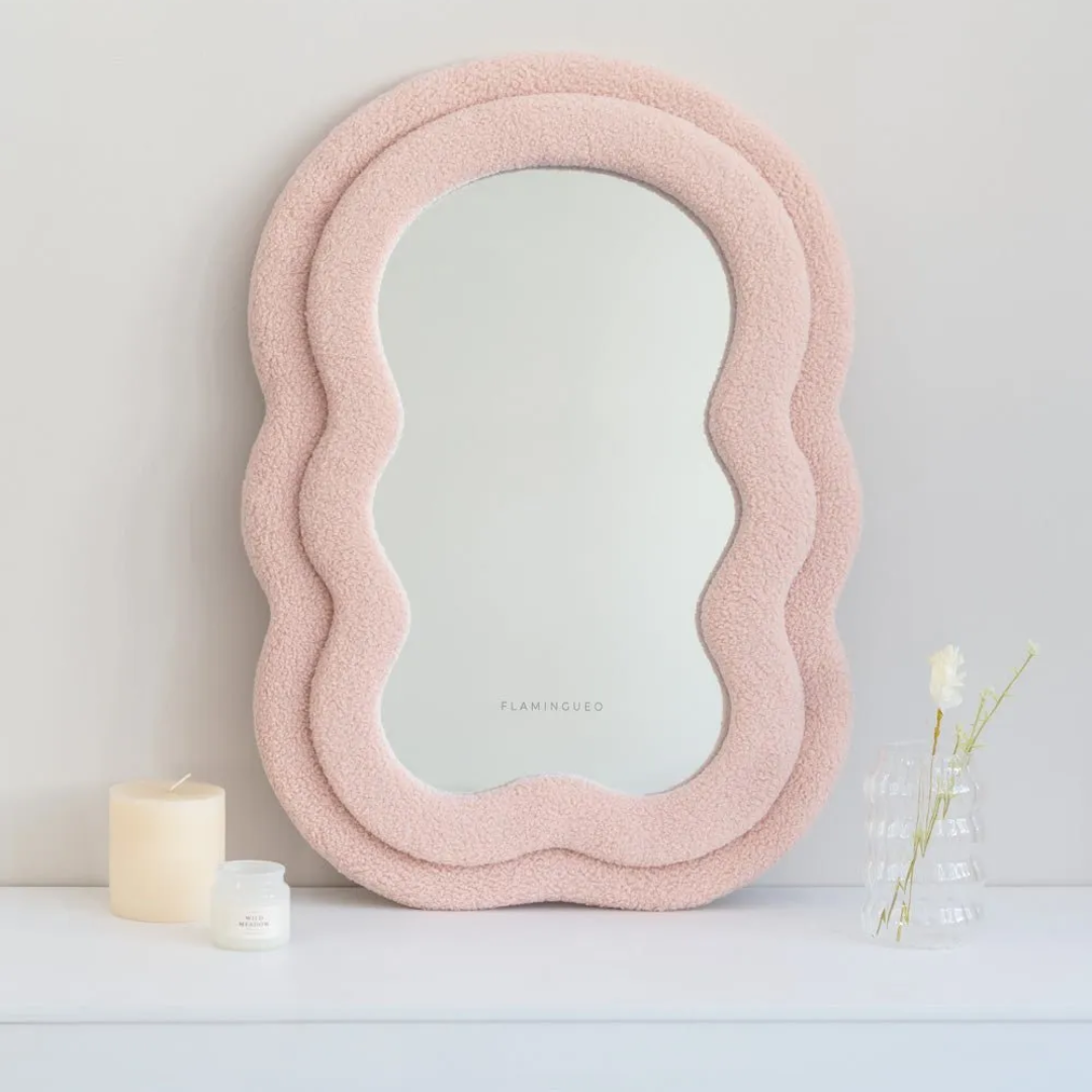 Teddy Vanity Mirror | Pink