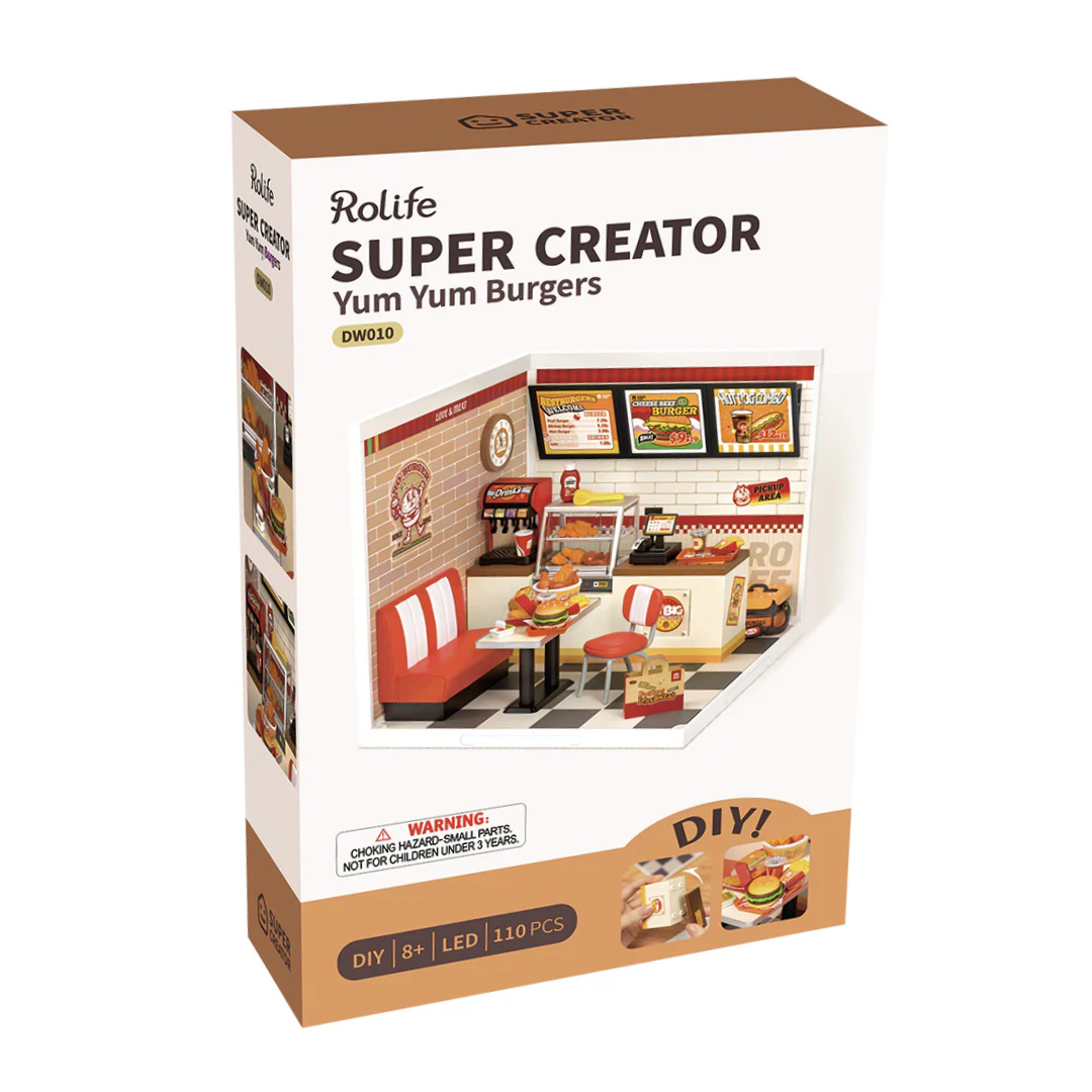 Wooden 3D Puzzle | Yum Yum Burgers