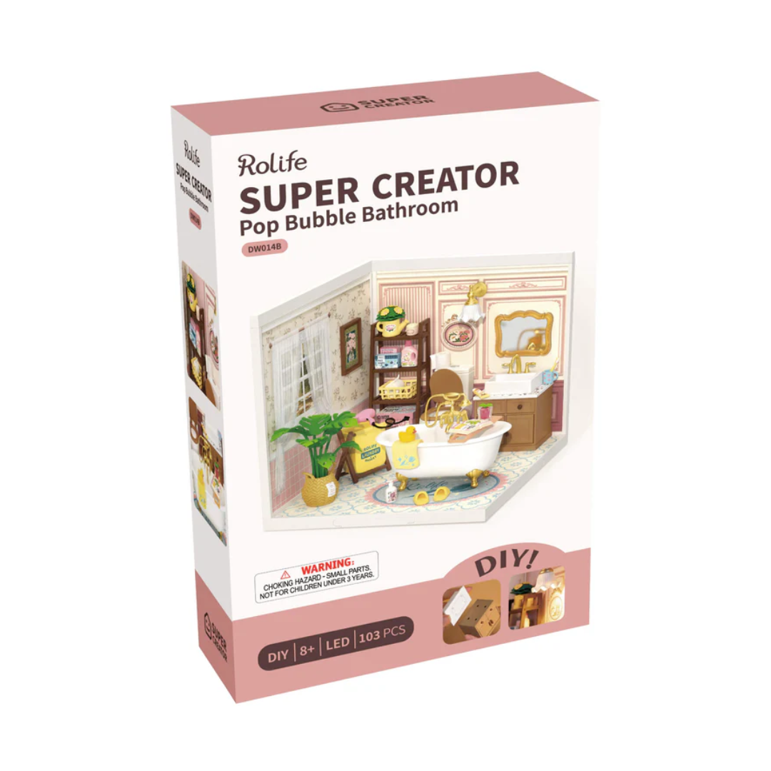 Wooden 3D Puzzle | Pop Bubble Bathroom
