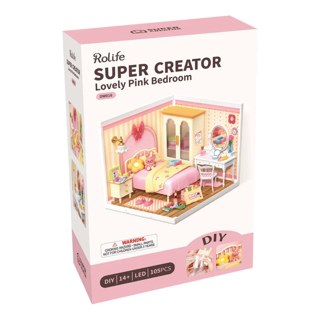 Wooden 3D Puzzle | Lovely Pink Bedroom