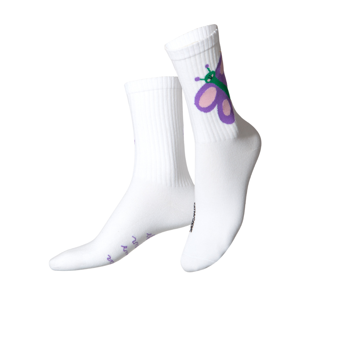 Flat Socks | Butterfly