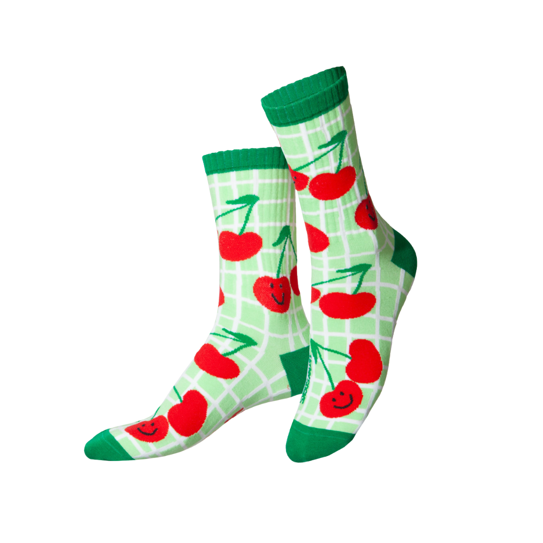 Flat Socks | Cherry