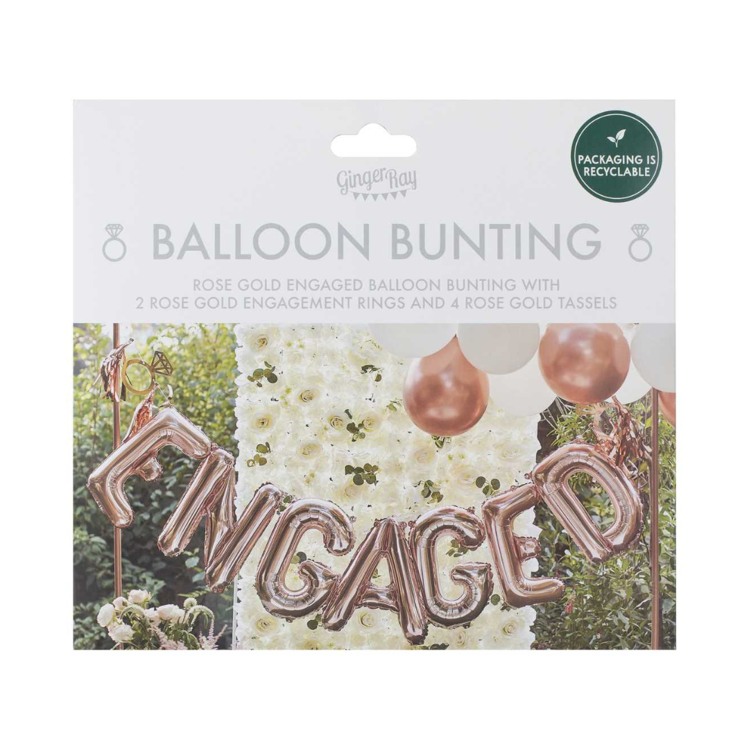 Engaged Balloon Bunting