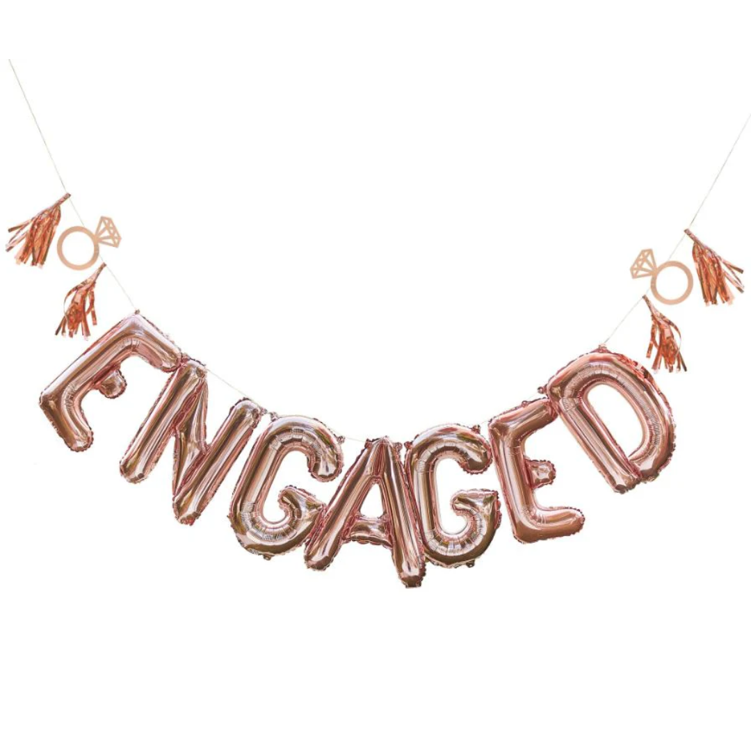 Engaged Balloon Bunting