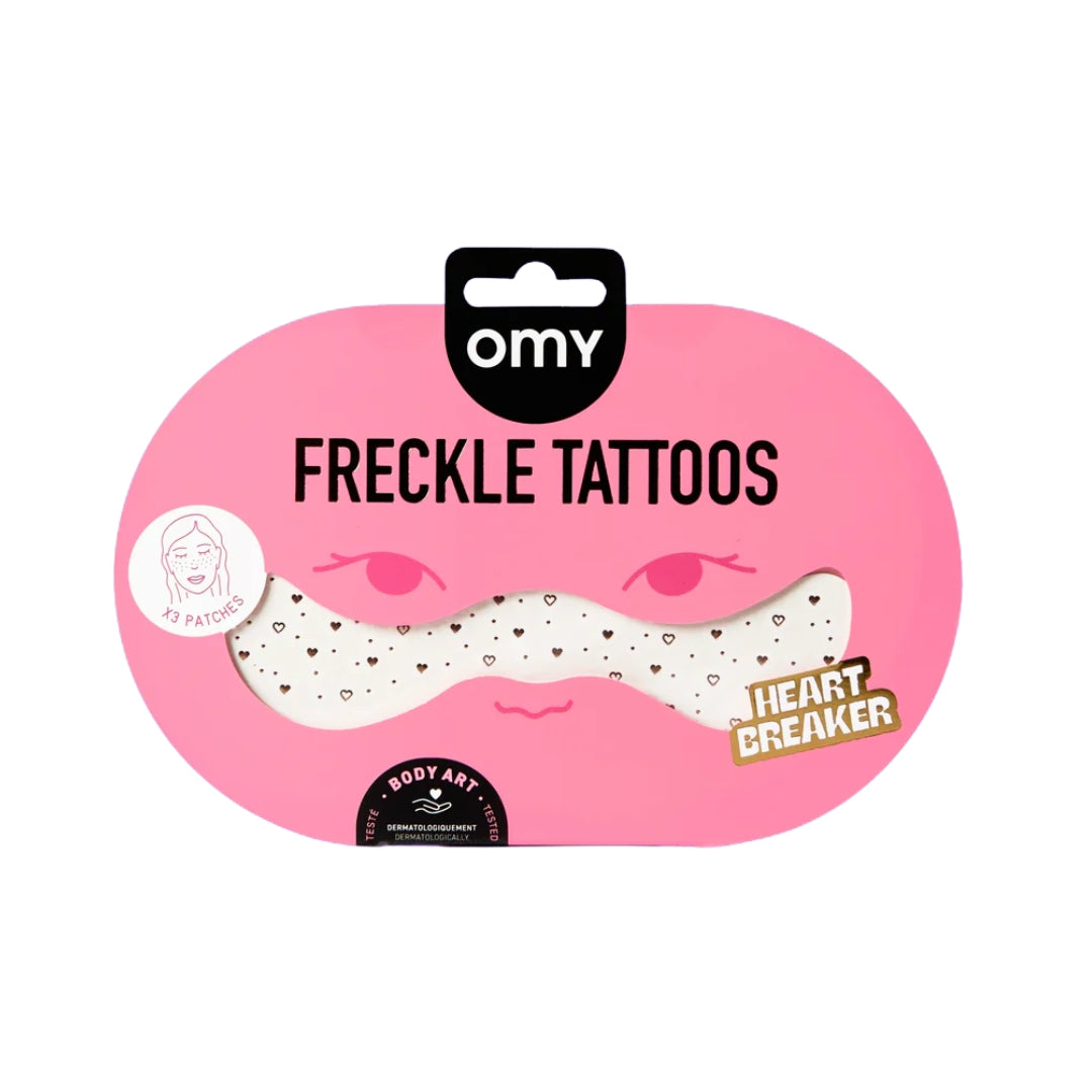 OMY Freckle Tattoos | Pink Hearts