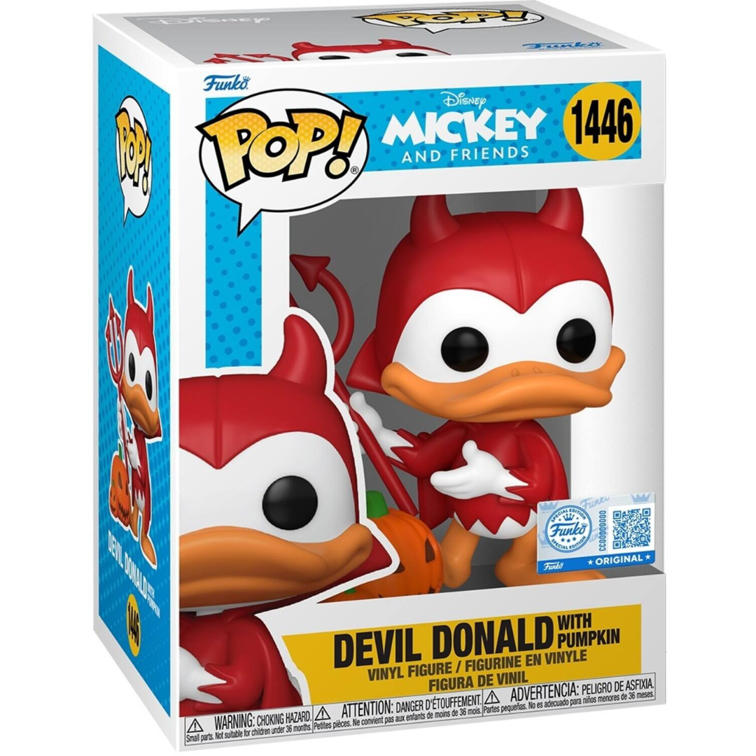Disney Funko Pop | Devil Donald With Pumpkin " Mikey And Friends"
