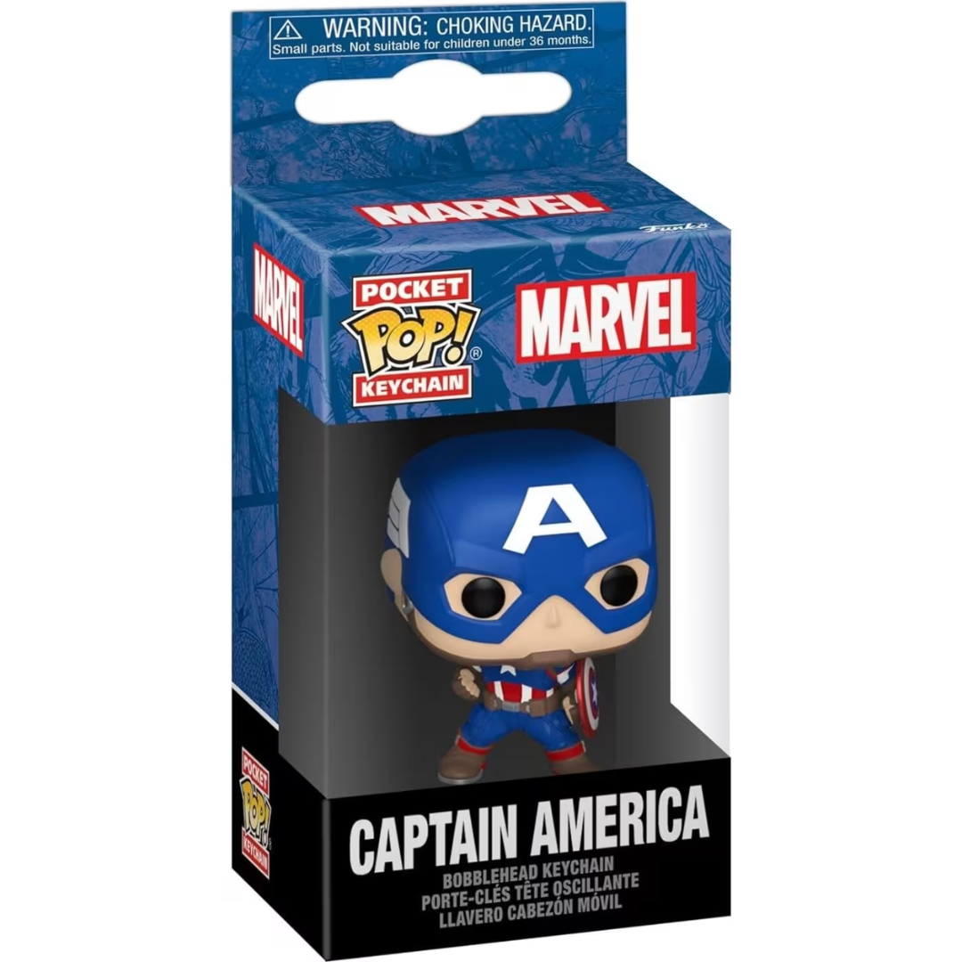 Marvel Keychain Pop | Captain America