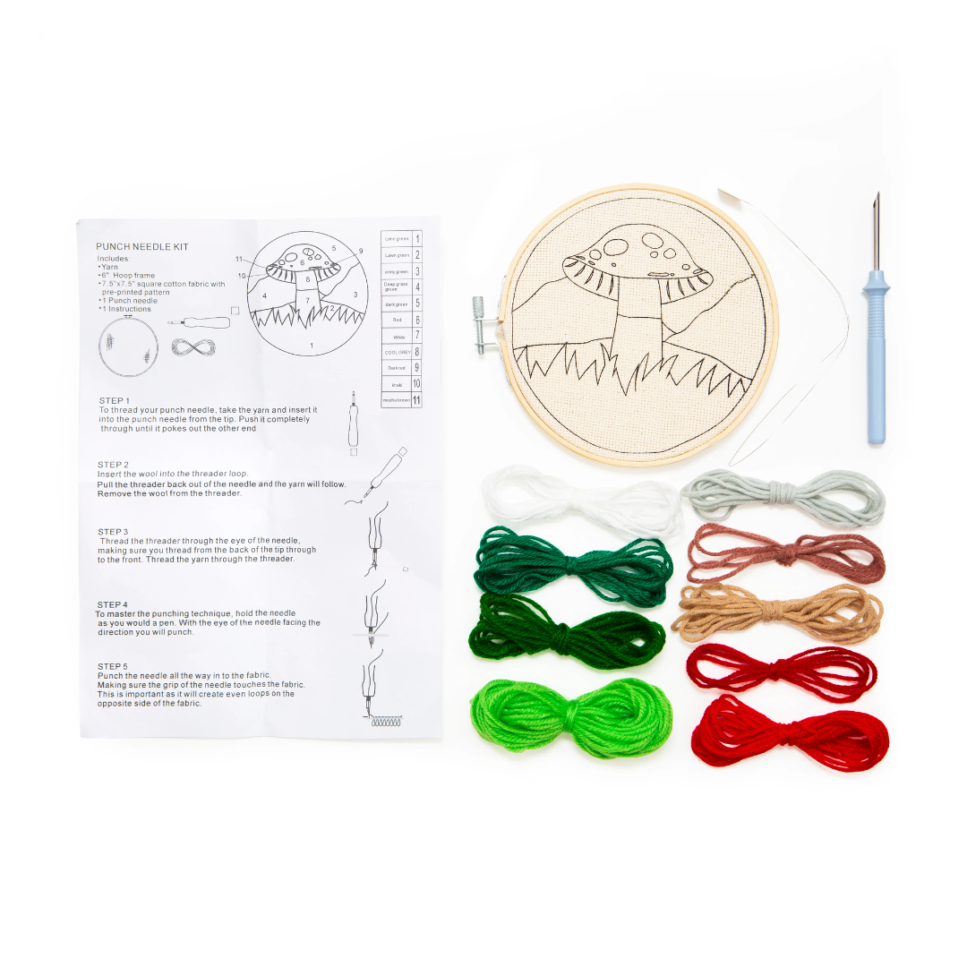 Punch Needle Kit | Mushroom