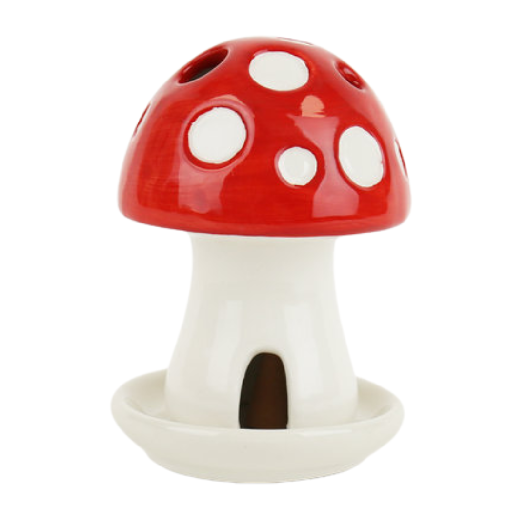 Mushroom House Incense Holder