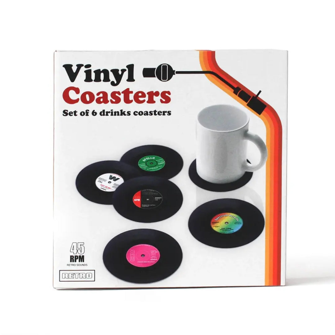 Retro Vinyl Coasters
