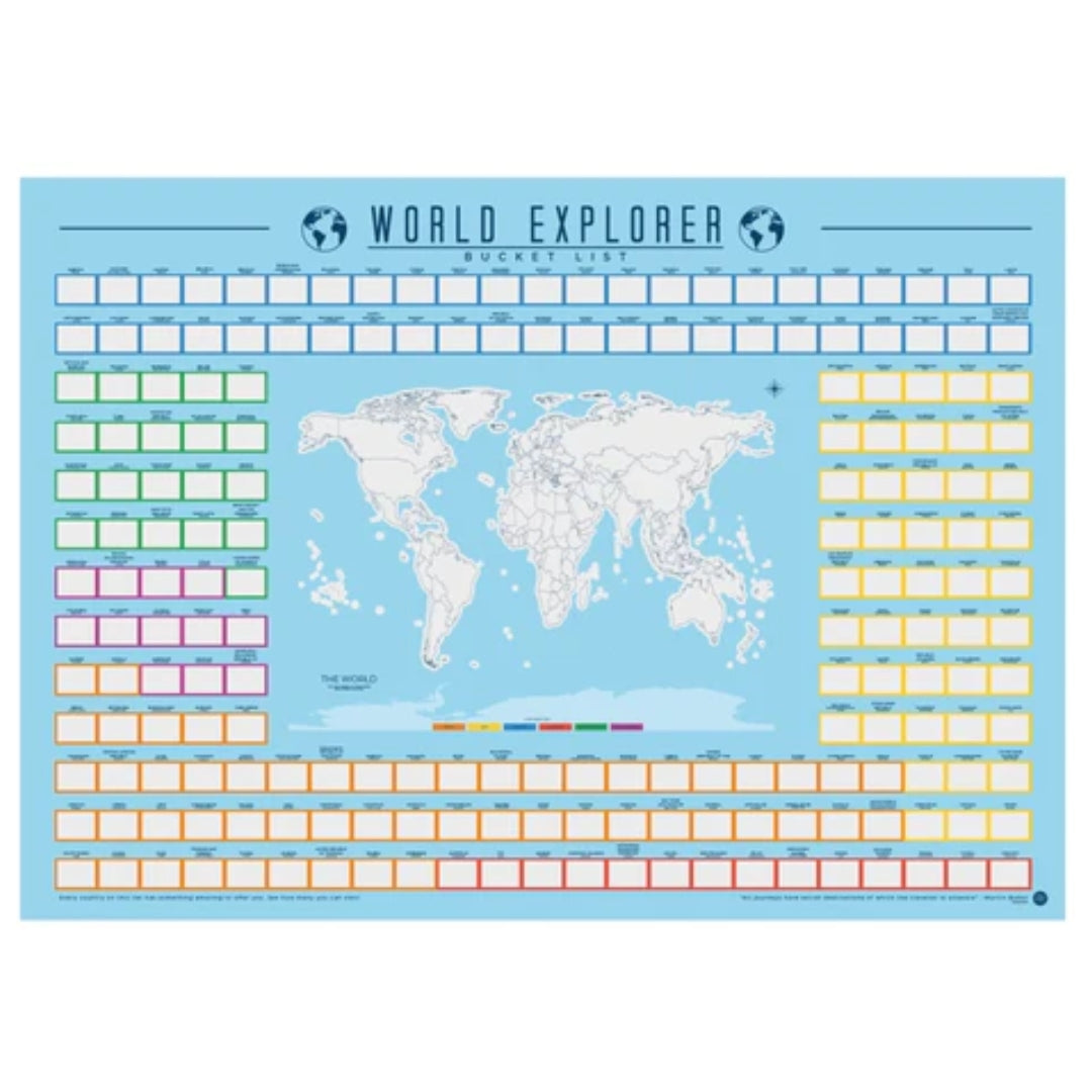 World Explorer Scratch Map