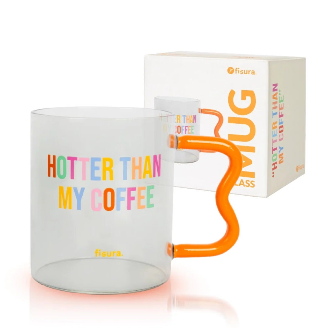 Glass Mug | Hotter Than My Coffee