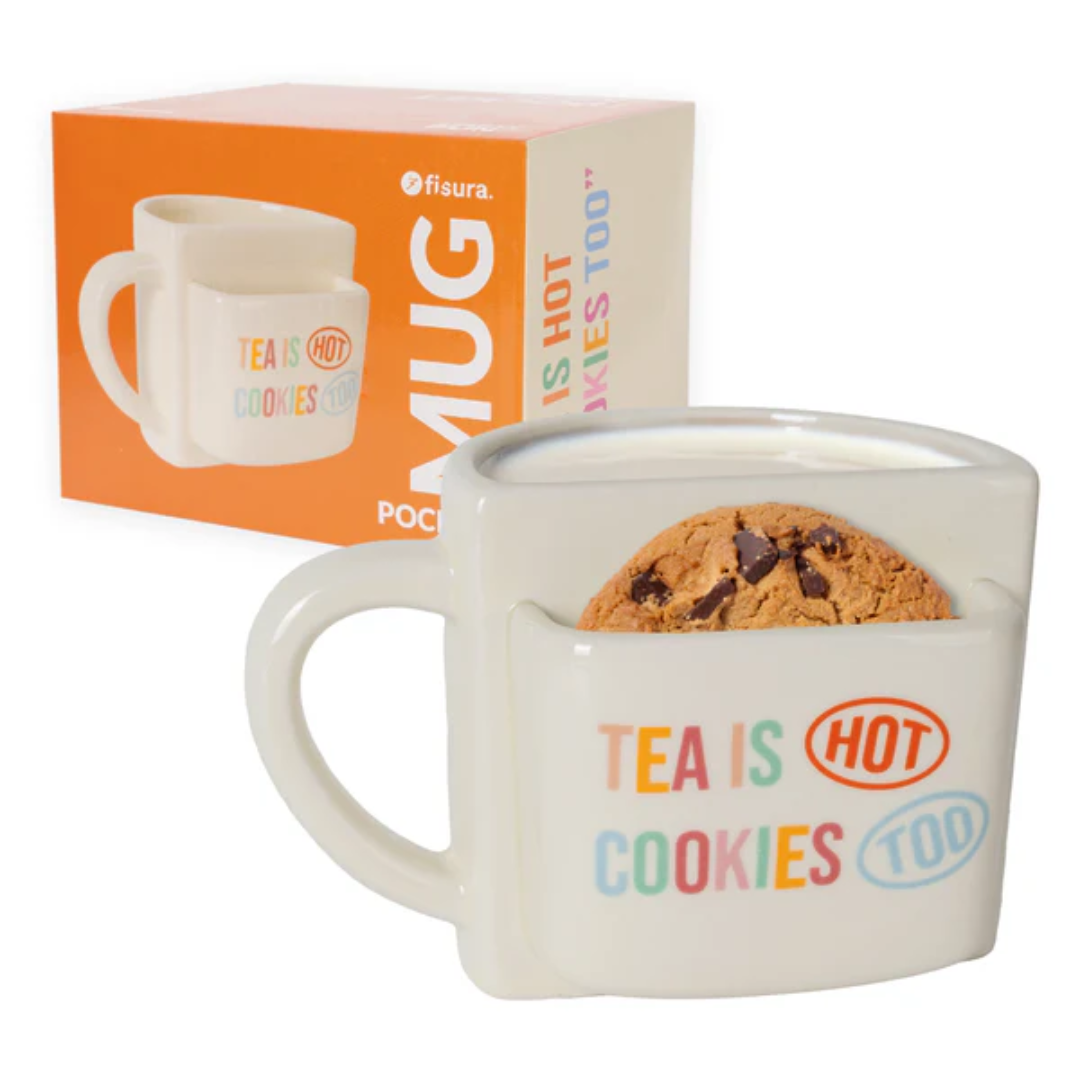 Pocket Mug | Tea Is Hot, Cookies Too