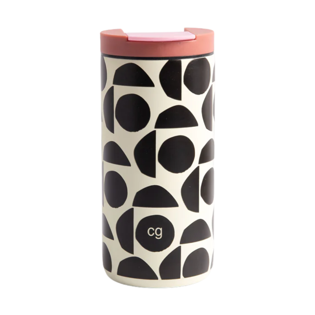 Abstract Geo Stainless Steel Travel Mug