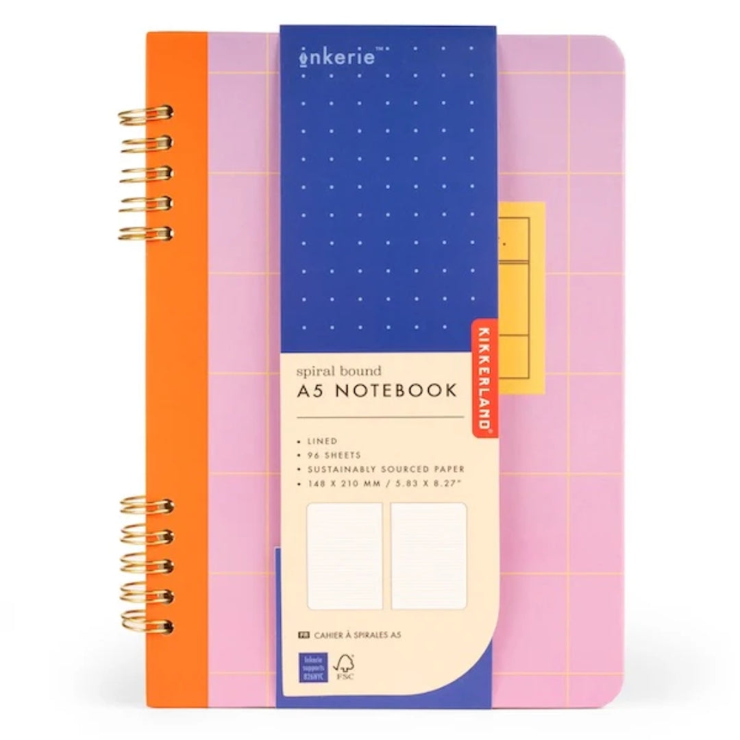 Inkerie Spiral Bound A5 Notebook