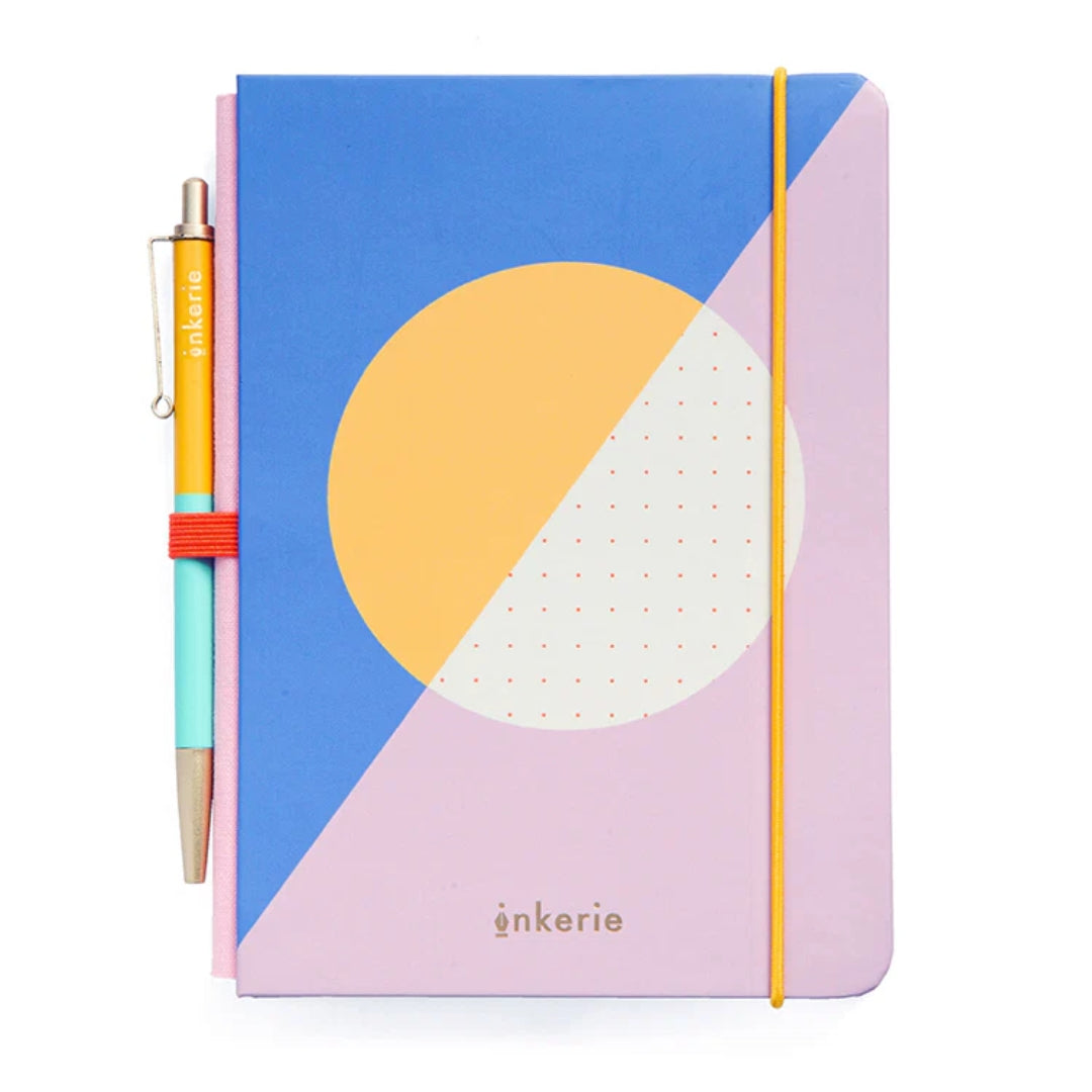 Inkerie Lined Mini Notebook & Pen | Blue