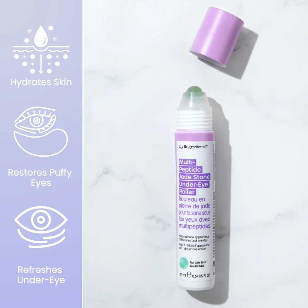 Multi-Peptide Jade Stone Under Eye Roller