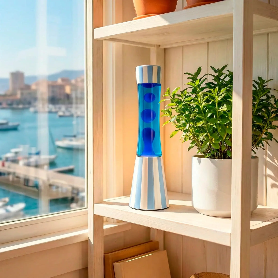 Lava Lamp | Blue Stripes