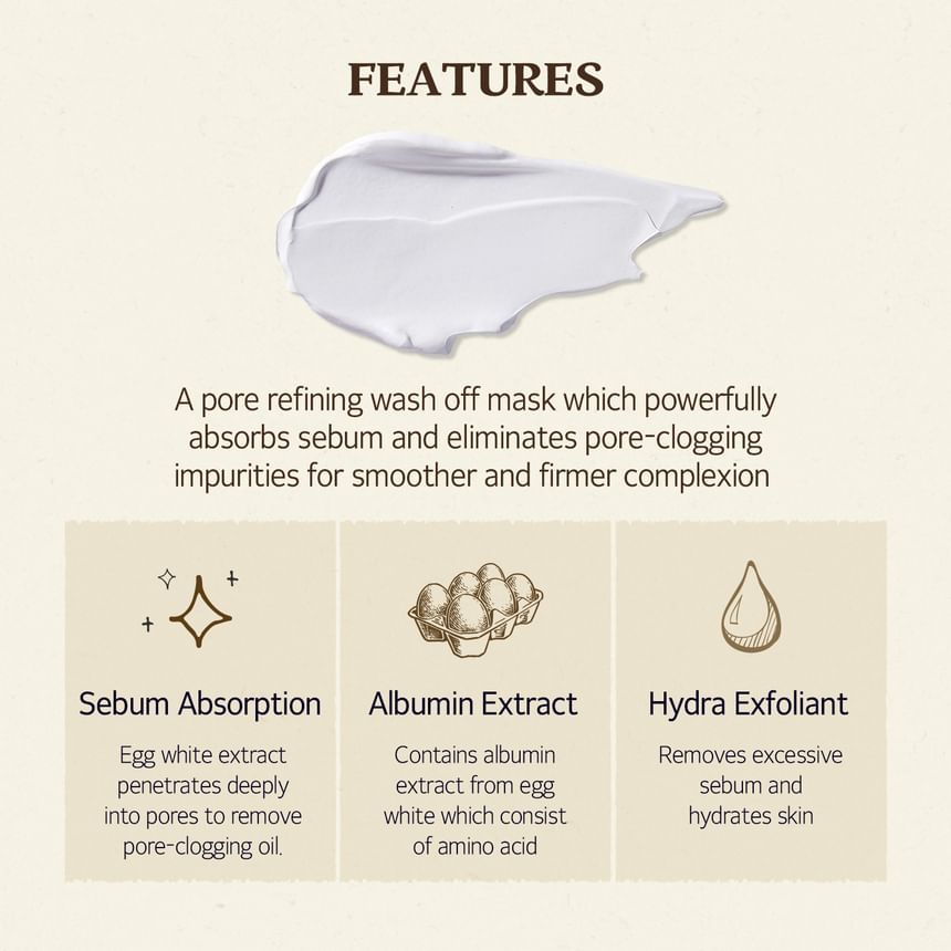 SKINFOOD Egg White Pore Mask