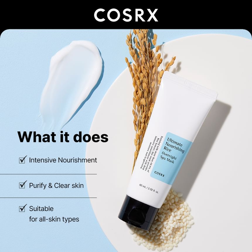 COSRX Ultimate Nourishing Rice Overnight Spa Mask