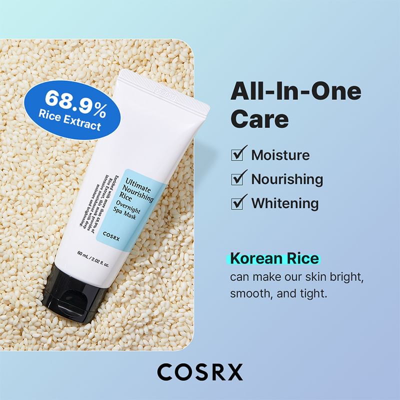 COSRX Ultimate Nourishing Rice Overnight Spa Mask