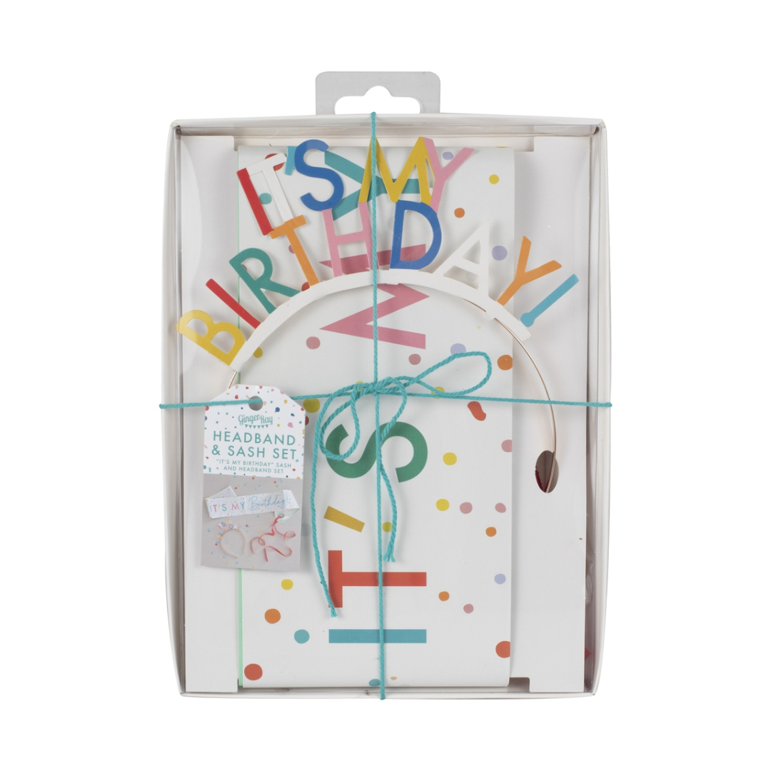 It's My Birthday Sash & Headband