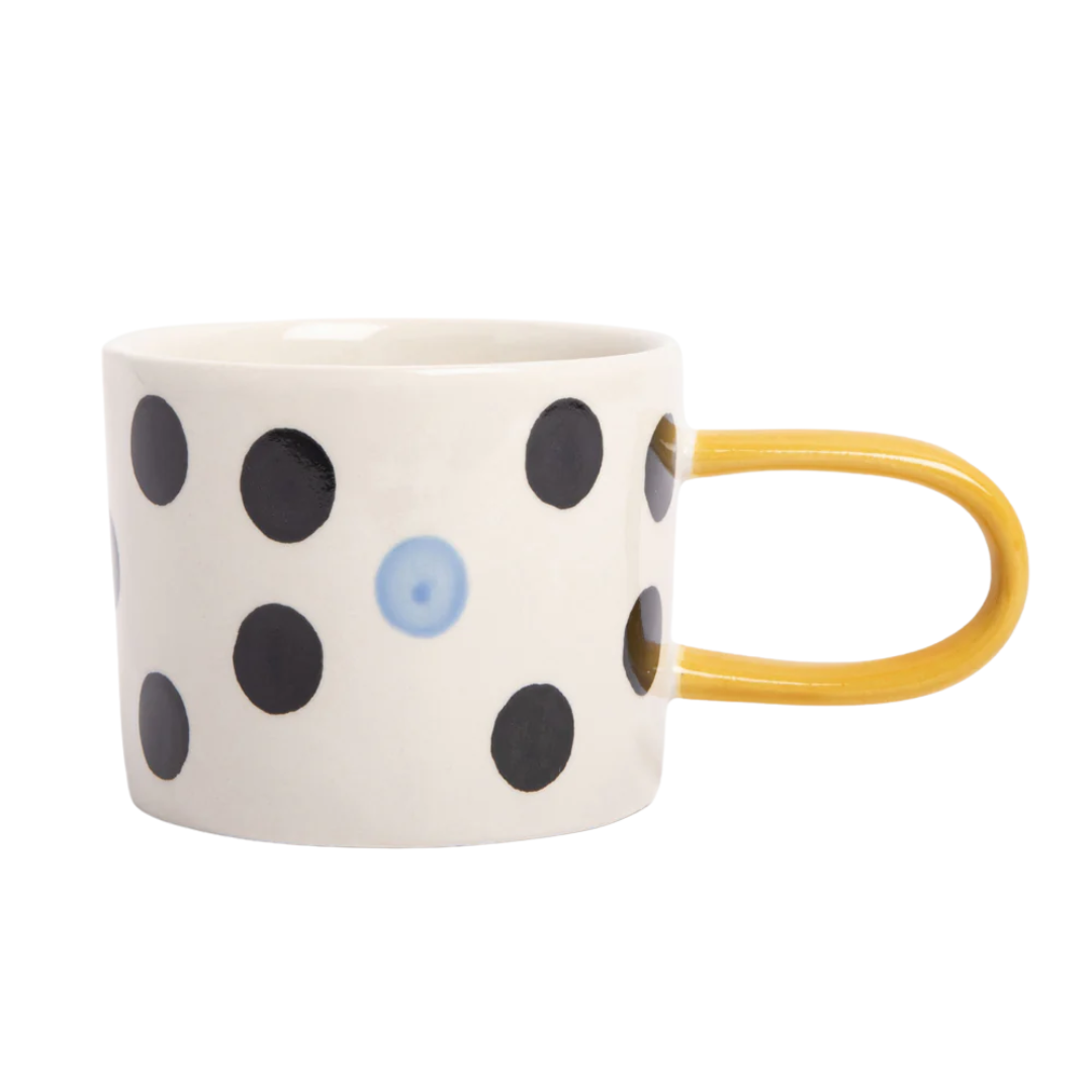 Blue Accent Dotty Mug