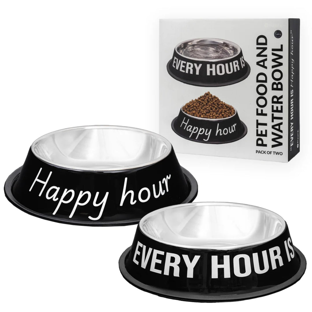 Pet Food & Water Bowl | Happy Hour
