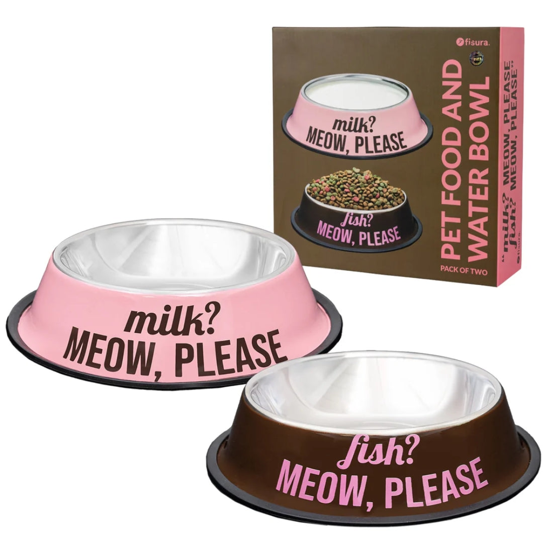 Pet Food & Water Bowl | Meow Please