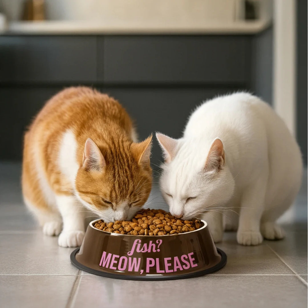 Pet Food & Water Bowl | Meow Please