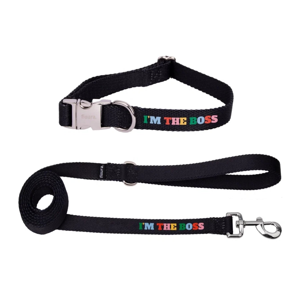 Collar & Leash Small | I'm The Boss