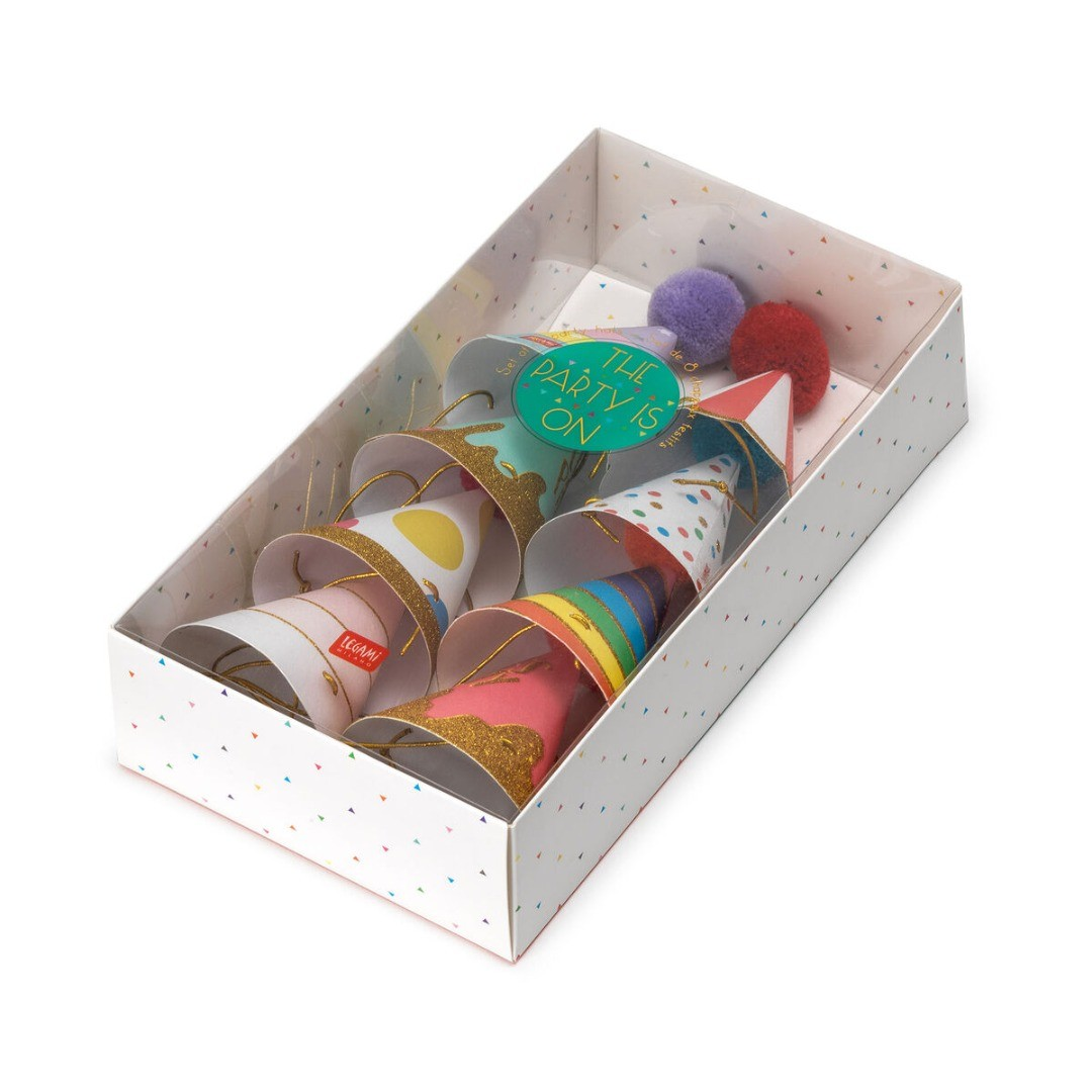 Legami Mini Party Hats Set of 8