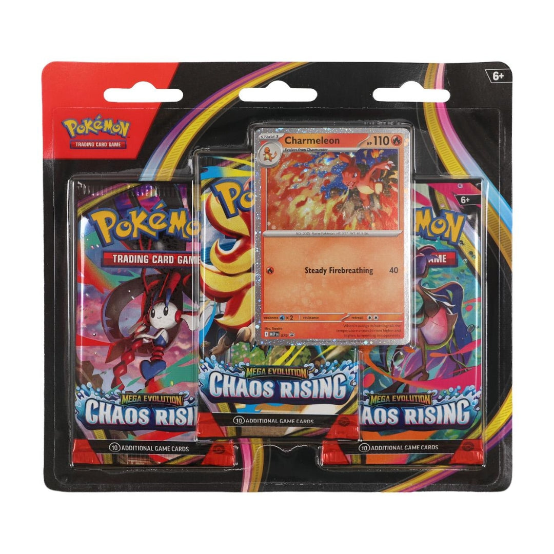 Pokemon Mega Evolution: Chaos Rising 3-Pack Blister