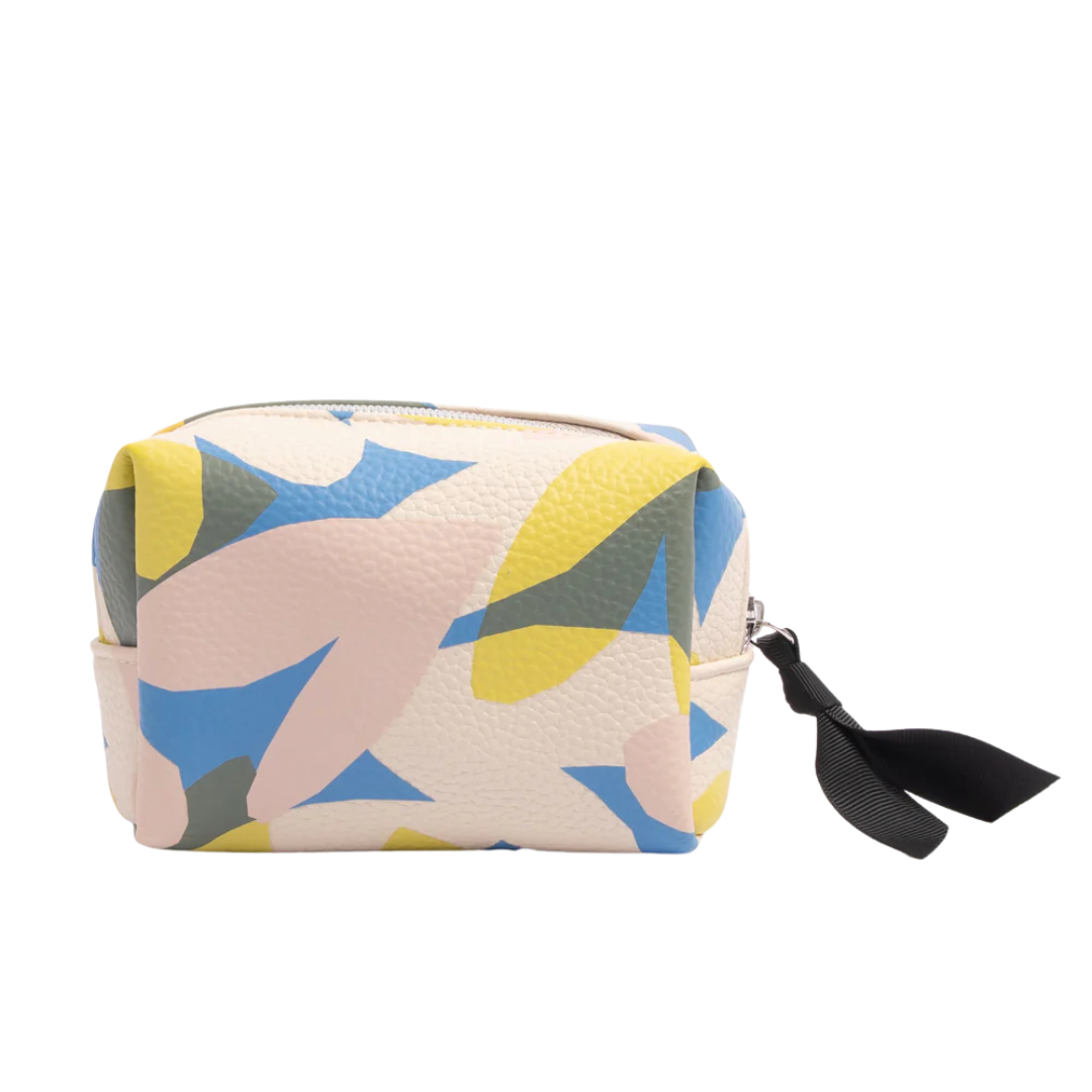 Confetti Hearts Mini Cube Cosmetic Bag