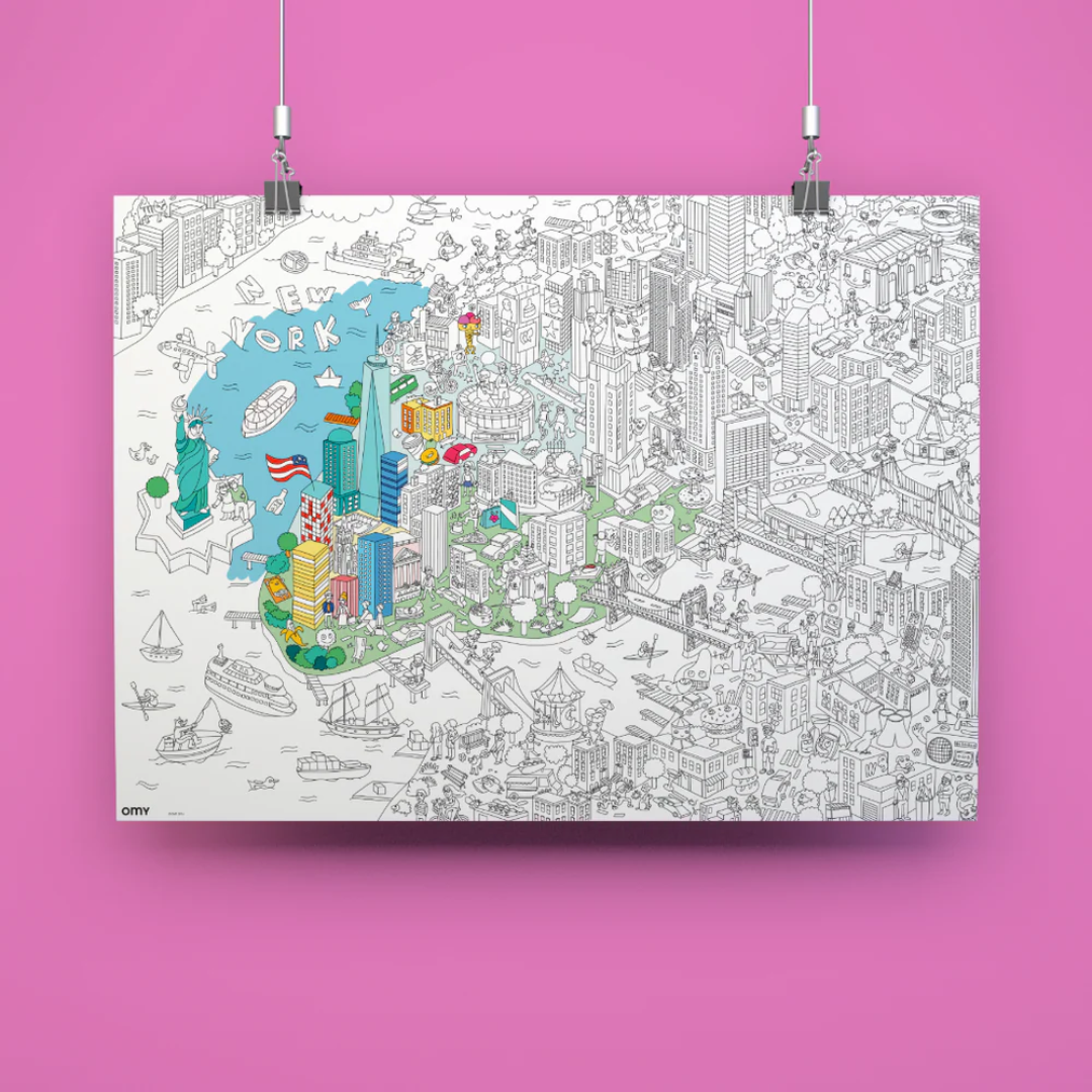 OMY Giant Coloring Poster | New York