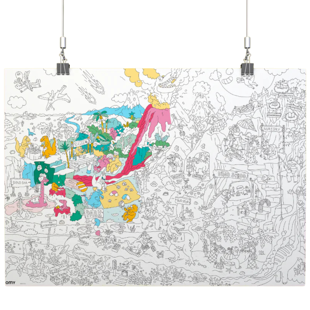 OMY Giant Coloring Poster | Dino