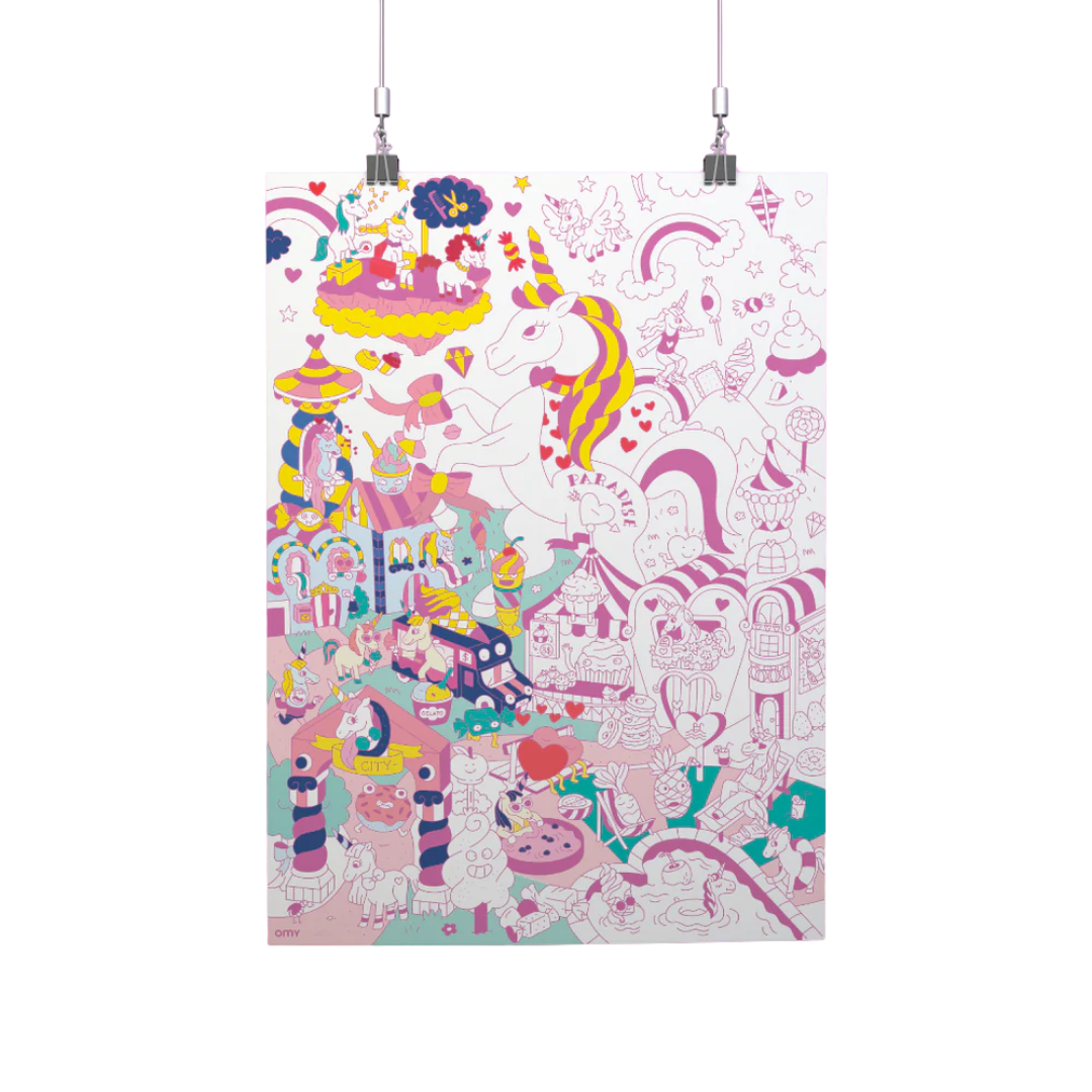 OMY Giant Coloring Poster | Lily
