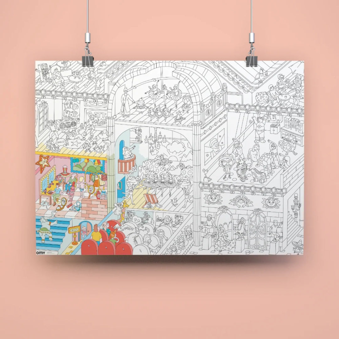 OMY Giant Coloring Poster | Dance