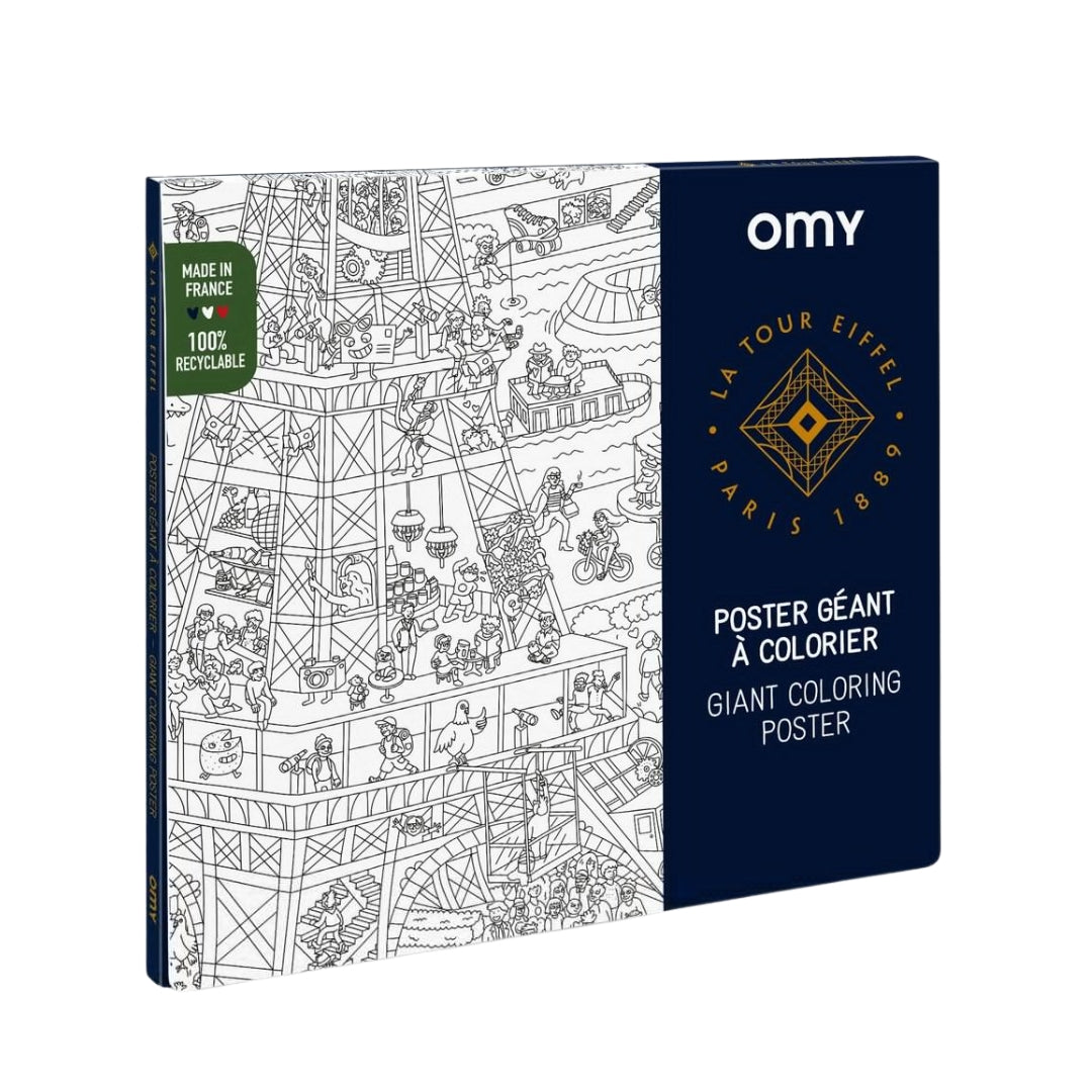 OMY Giant Coloring Poster | Eiffel Tower