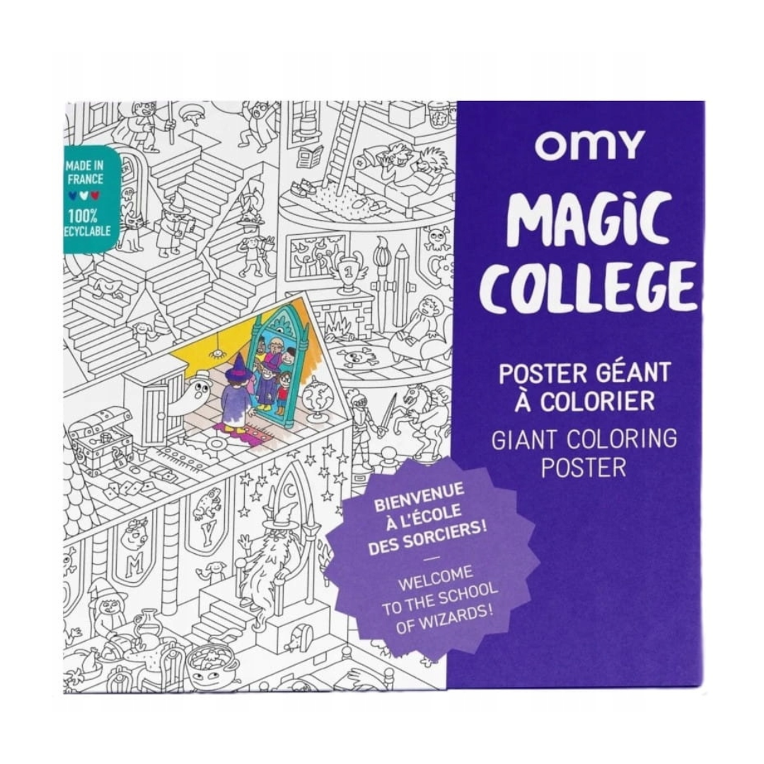 OMY Giant Coloring Poster | Magic College