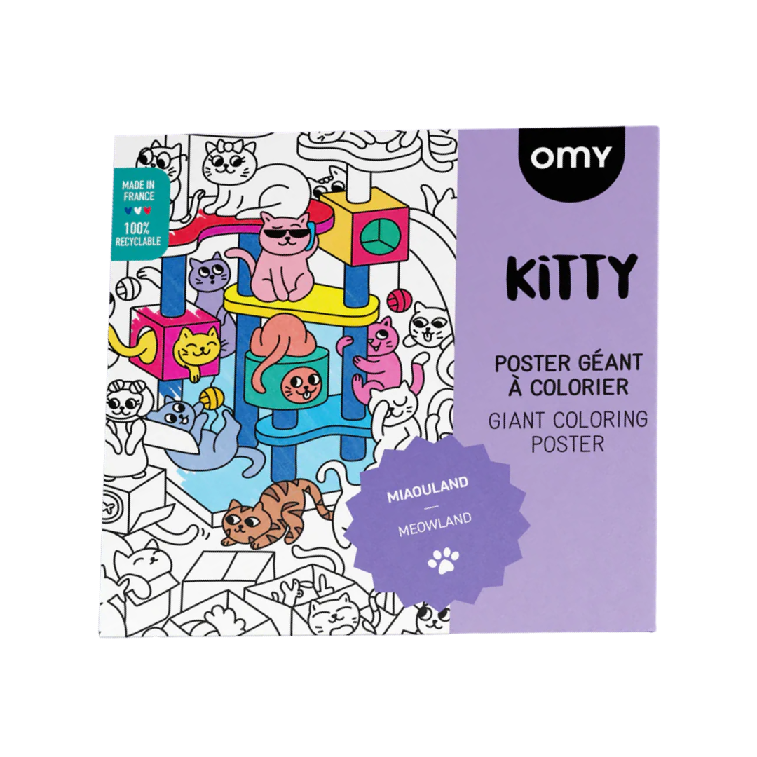 OMY Giant Coloring Poster | Kitty