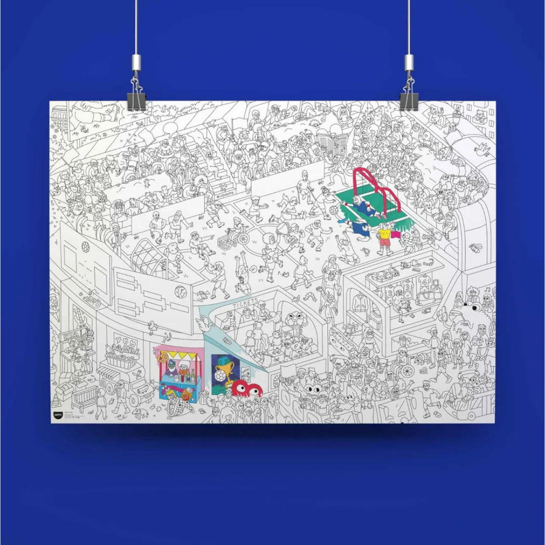 OMY Giant Coloring Poster | Football 2026