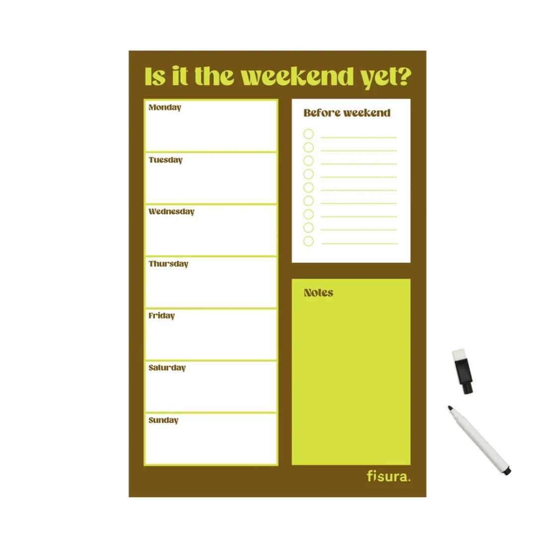 Magnetic Planner | Is It The Weekend Yet?
