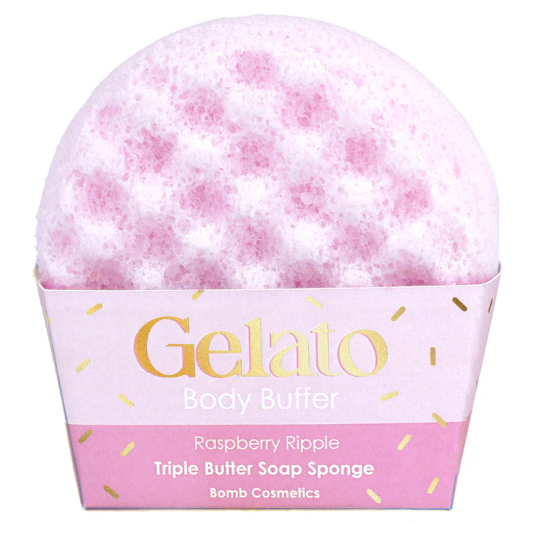Gelato Body Buffer Sponge | Raspberry Ripple