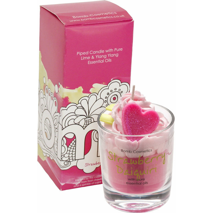 Piped Candle Case | Strawberry Daiquiri