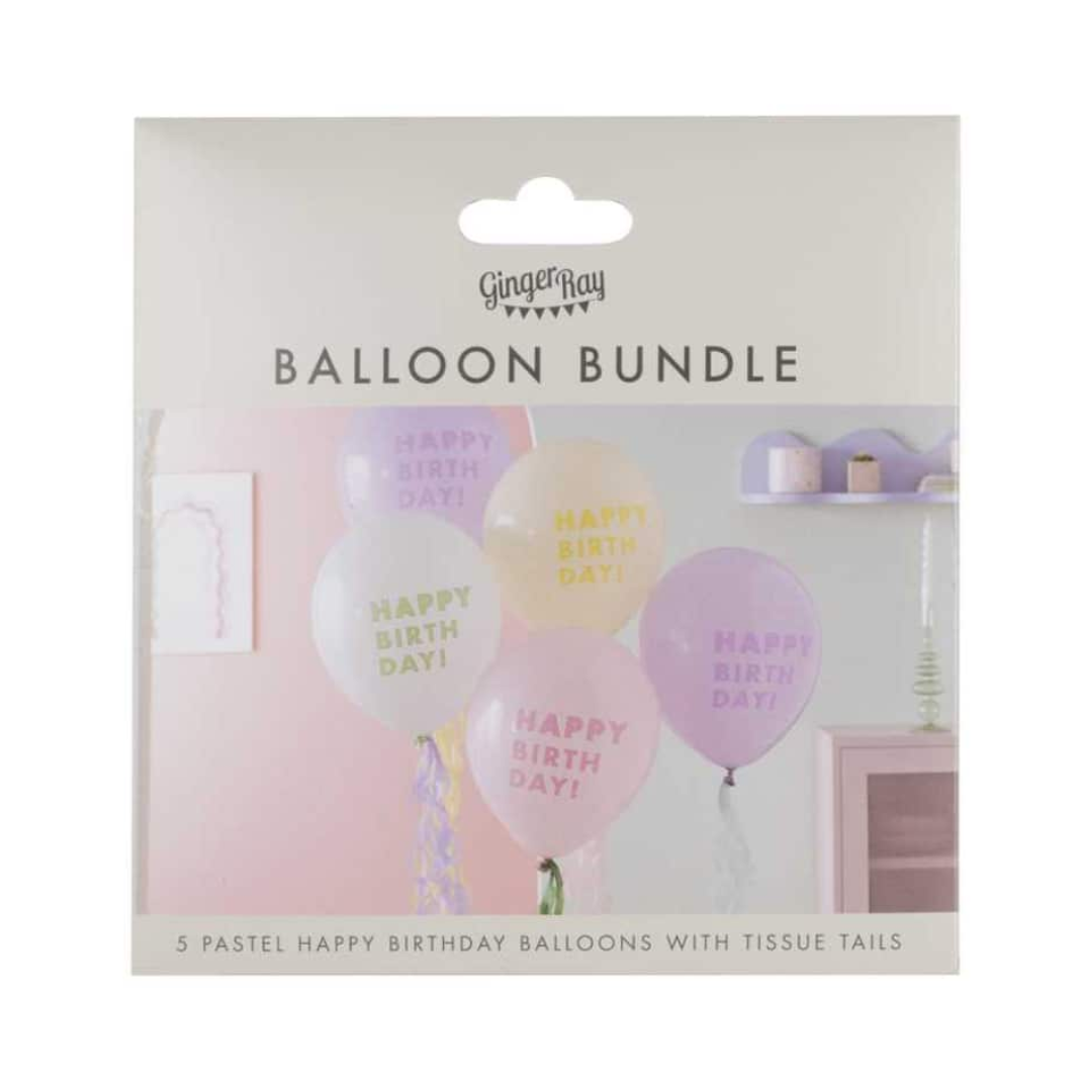 Pastel Wave Balloon Bundle